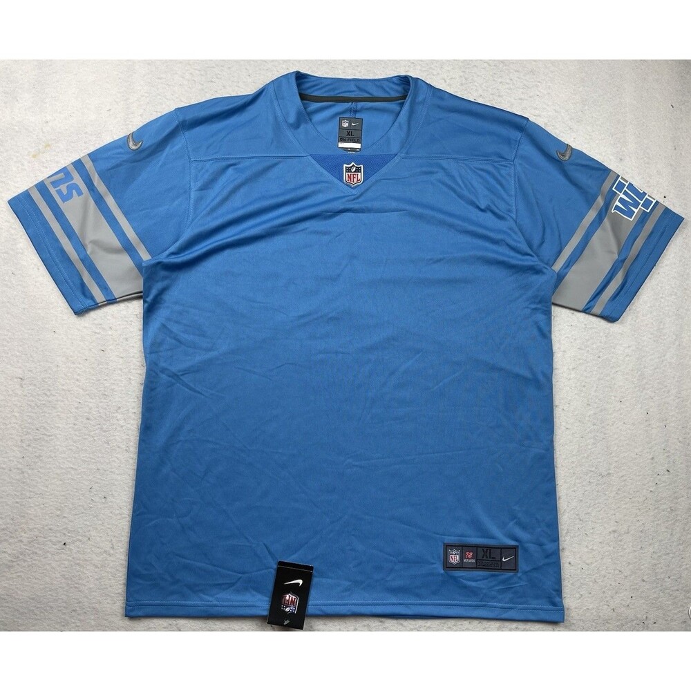 NFL Nike Detroit Lions Men’s XL Honolulu Blue On Field WCF Blank Jersey 2011 NWT